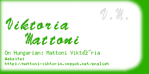 viktoria mattoni business card